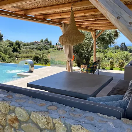 Elaiopetra Kefalonia: Luxury Stonehouse With Pool And Panoramic Views Villa Metaxata