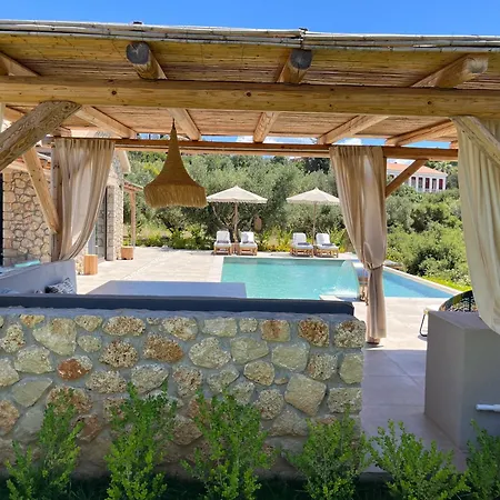 Elaiopetra Kefalonia - Stonehouse Hideaway With Pool - Modern Luxury With Serene Sea And Mountain Views Vila