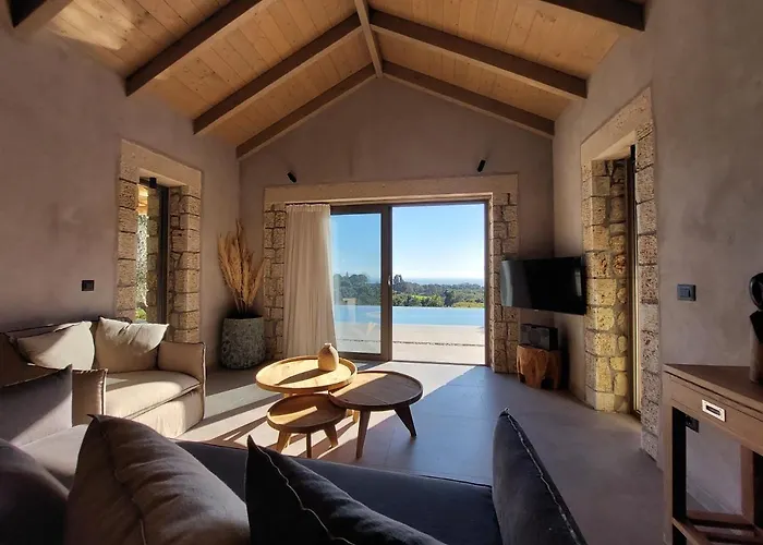 Elaiopetra Kefalonia - Stonehouse Hideaway With Pool - Modern Luxury With Serene Sea And Mountain Views *