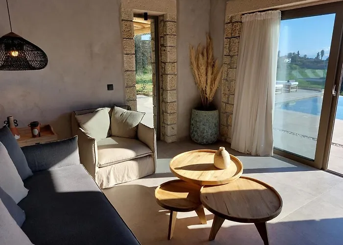 Villa Elaiopetra Kefalonia - Stonehouse Hideaway With Pool - Modern Luxury With Serene Sea And Mountain Views