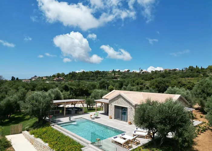 Elaiopetra Kefalonia - Stonehouse Hideaway With Pool - Modern Luxury With Serene Sea And Mountain Views Villa *