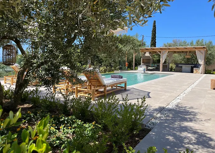 Elaiopetra Kefalonia - Stonehouse Hideaway With Pool - Modern Luxury With Serene Sea And Mountain Views * Metaxáta