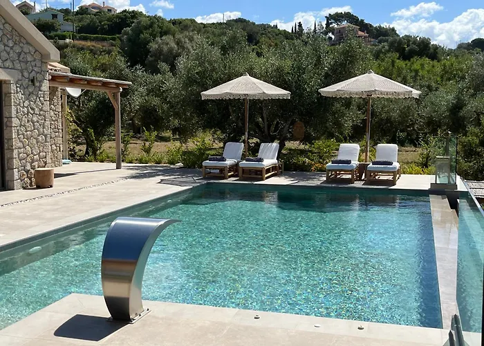 Elaiopetra Kefalonia - Stonehouse Hideaway With Pool - Modern Luxury With Serene Sea And Mountain Views