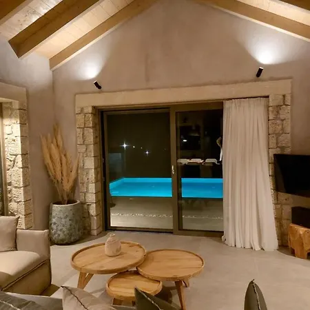 Elaiopetra Kefalonia - Stonehouse Hideaway With Pool - Modern Luxury With Serene Sea And Mountain Views 别墅